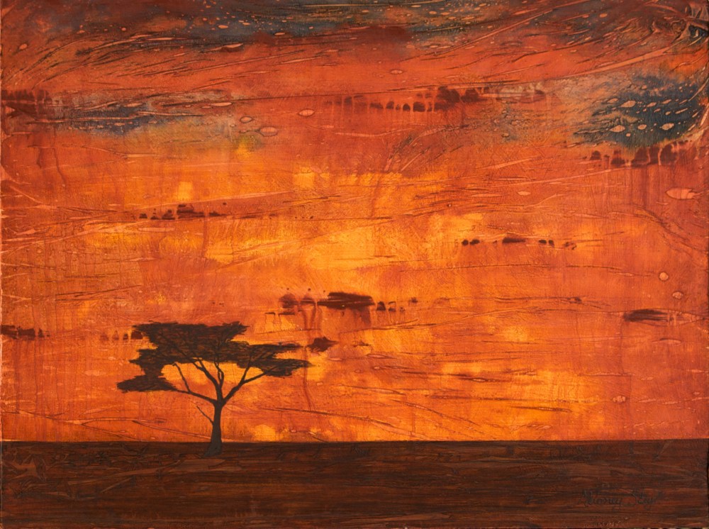Sunset over Africa
